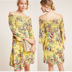 Anthropologie Farm Rio Bria Smocked Mini Dress